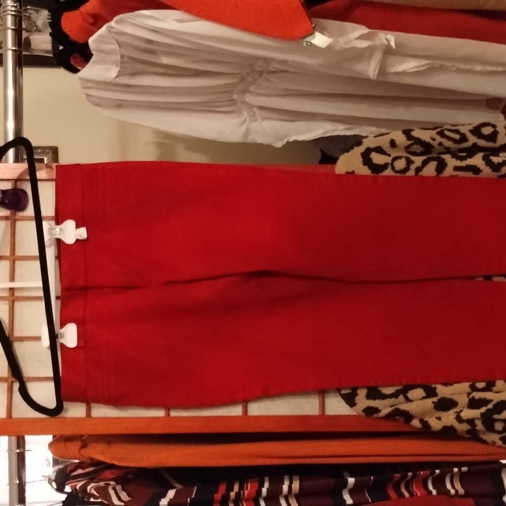 banana Republic red casual pants